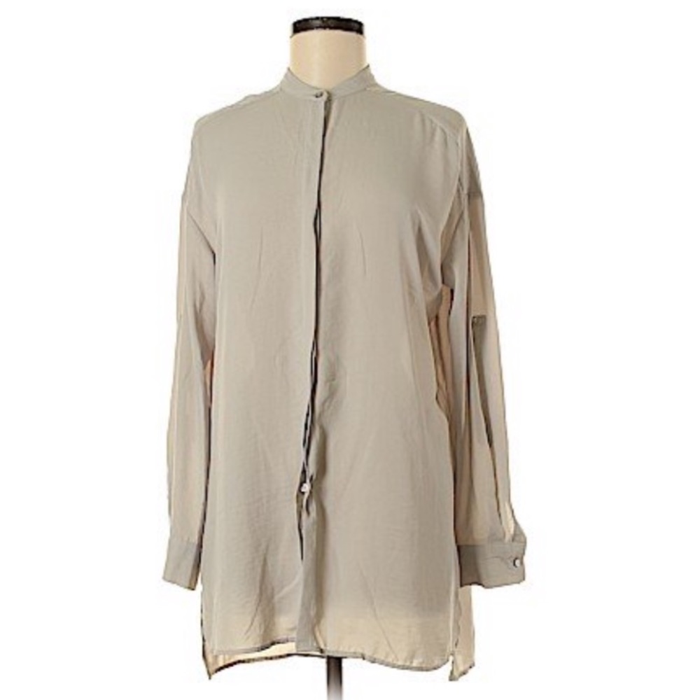 Target Mossimo Gray/Taupe Tunic Blouse